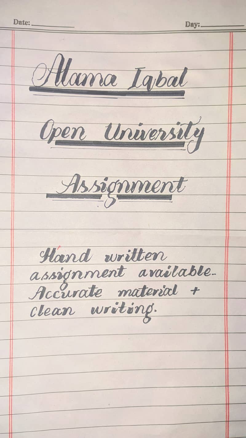Hand written assignment work available 0