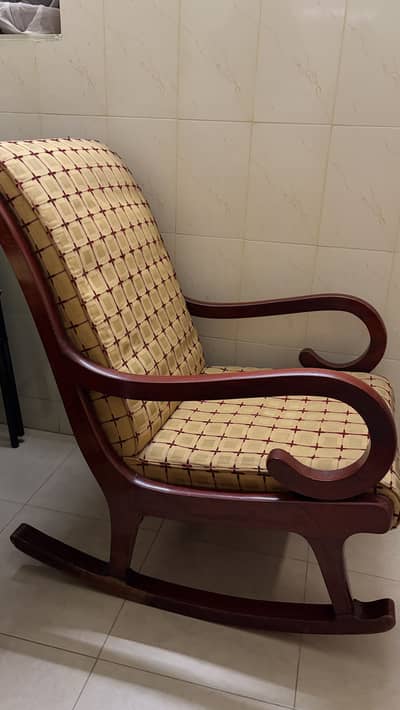 Wooden rocking chair