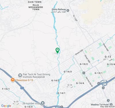 F-14/4 south service road plot 1 Kanal prime location plot for sale.
