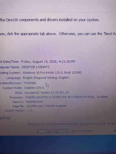 i3 3gen Toshiba laptop urgent sale!