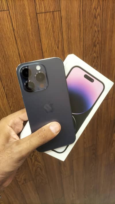 iPhone 14 Pro box Wala 256 gb factory unlock watar peak