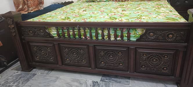 Double Bed with Mattress for sale