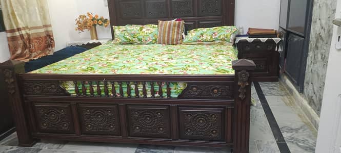 Double Bed with Mattress for sale