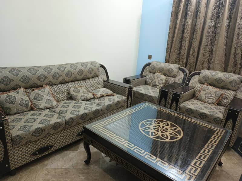 beautiful sofa set with table 2