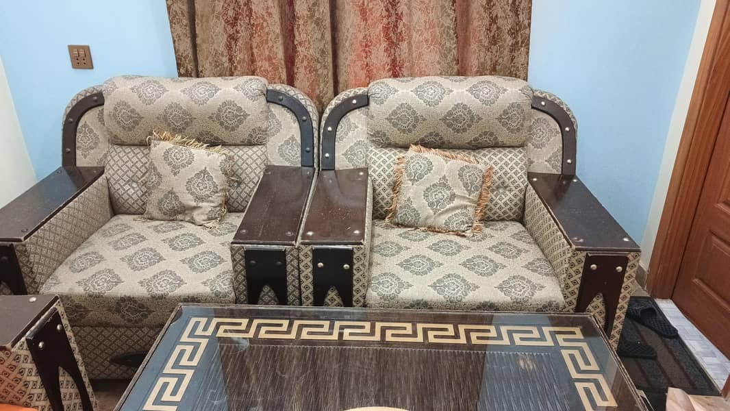 beautiful sofa set with table 9