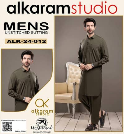 mens unstitched shalwar kameez