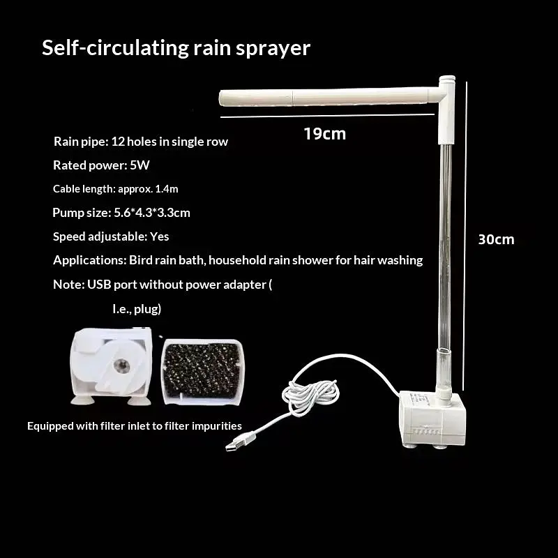 Bath Shower Parrot - Bird Bathing Basin with Automatic Circulation — photo 7