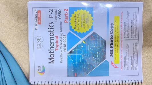 MH Maths Topicals Paper 2 (PART 2) and Paper 4 (PART 2) NEW FOR SALE.