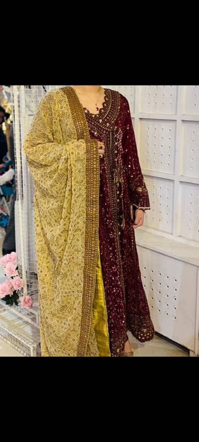 3 pcs full heavy fancy dress just 1 hour used