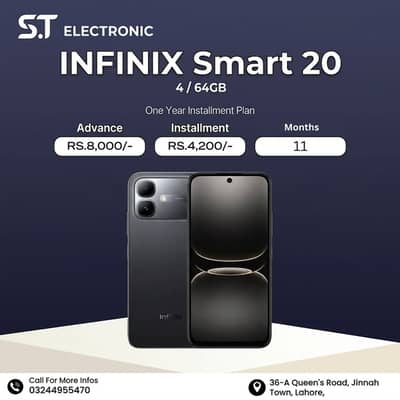 Infinix Smart 20 (4/64GB) Available On Easy Installment Plan