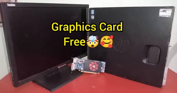 HP PC SET WITH GRAPHICS CARD FREE FULL SET