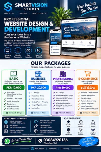 Professional Website Design & Development Services