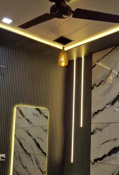 4d Wallpaper Panelings Ceiling Floor Work Available