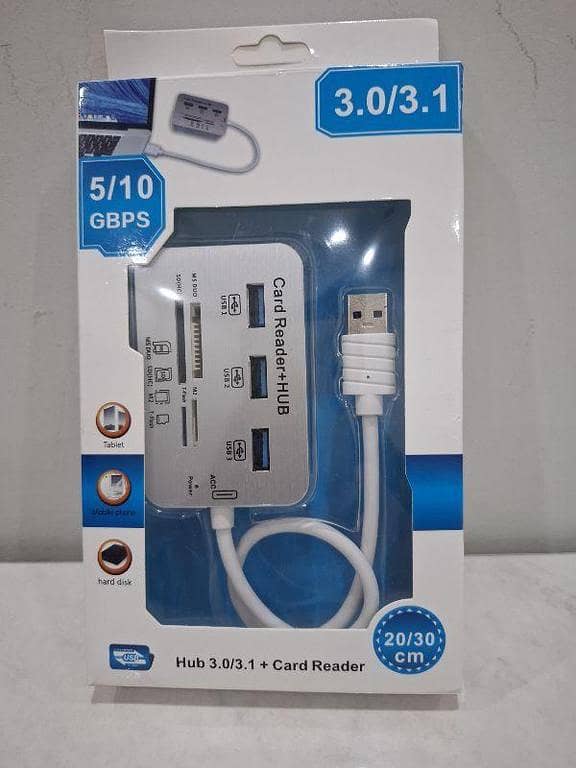 Multi-in-13 Ports USB 3.0/3.1 High Speed Hub Adapter With Card Reader - Barki. pk 7 in 1 USB 2.0 Combo Card Reader Hub, Ultra Fast Speed, for Laptop PC Tablet, Supports MS Duo/SD/T-Fash/M2
