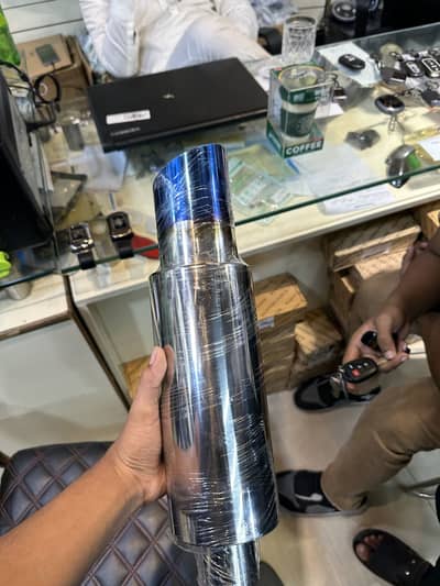 Brand new box pack exhaust 2 inch inlet 3.5 inch outlet