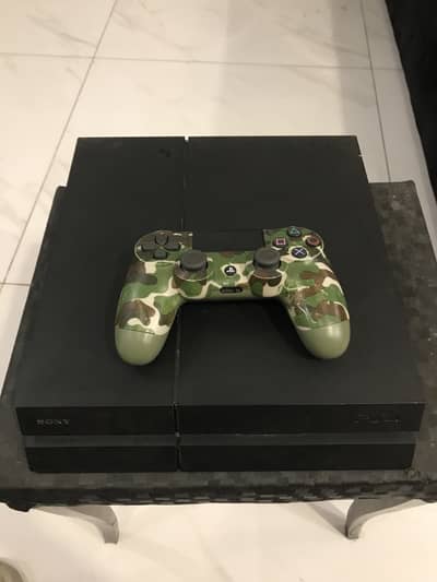 PS4 with controller