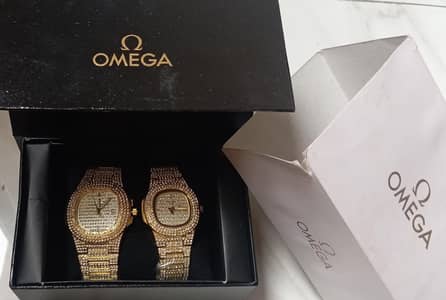 Omega Gold Couple Watch