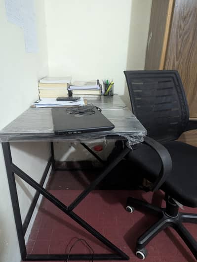 new table with office chair