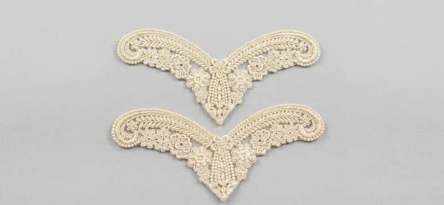 Neck applique and embroidery patches