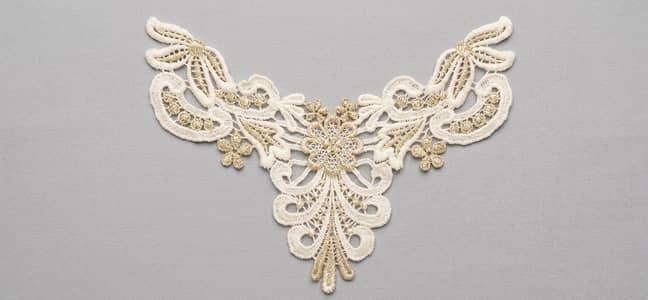 Neck applique and embroidery patches COD