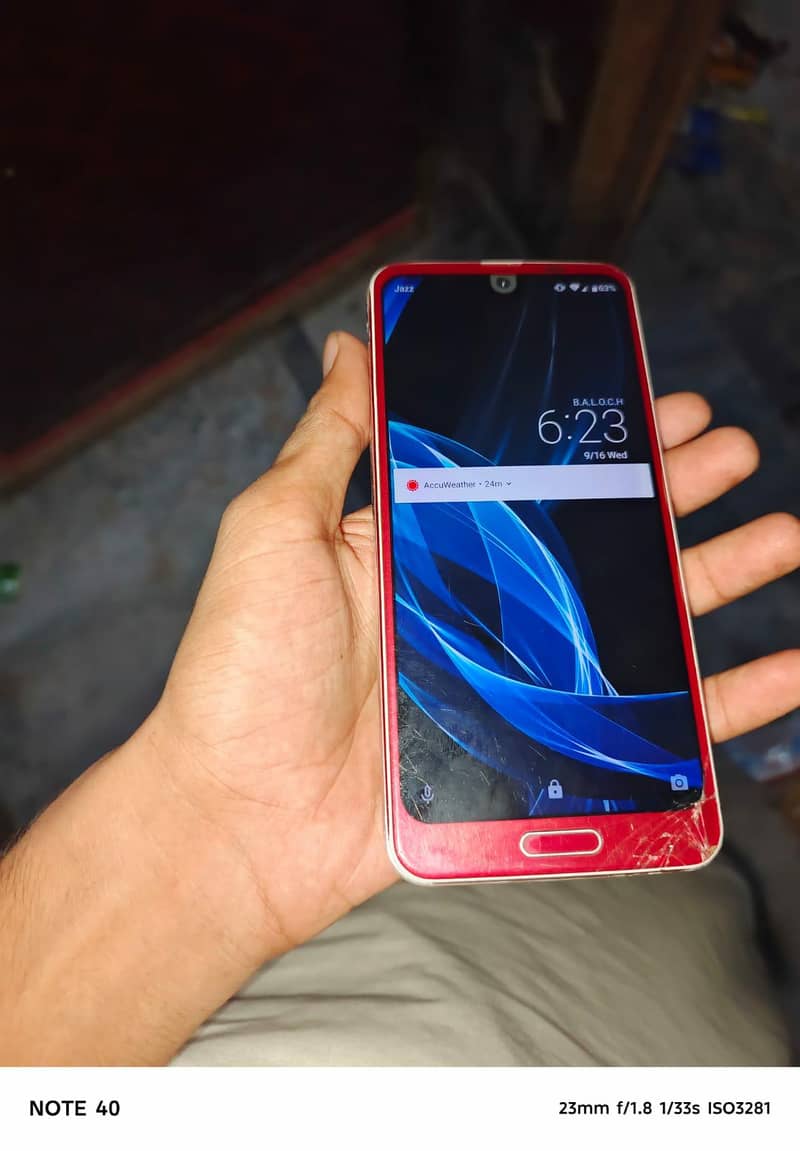 Sharp Aquos R2 sim working 2