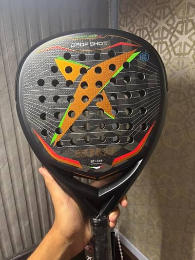 Drop Shot Excalibur 1.0 Padel Racket, Carbon Teardrop EVA Pro Core