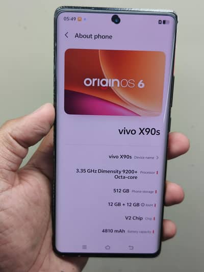Vivo X90s 512GB official PTA approved