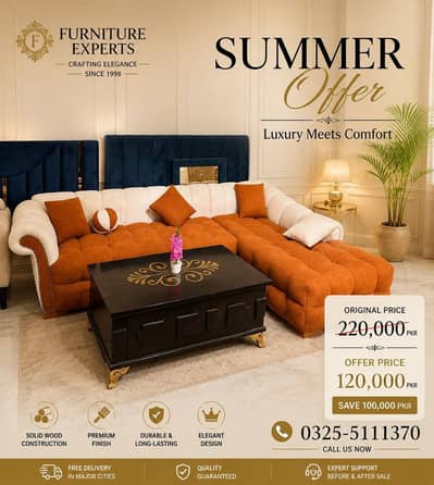 Modern Luxury 6-Seater Sofa Set - Premium