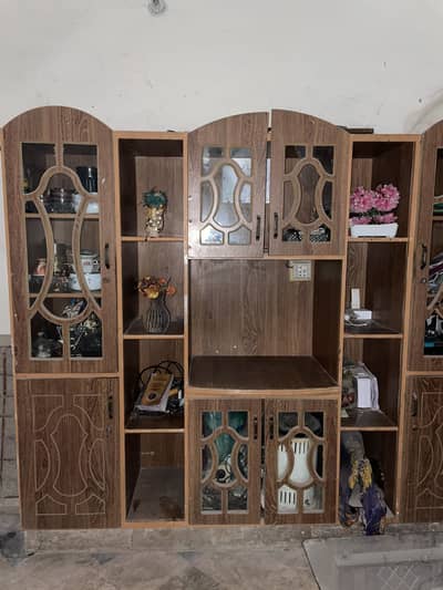 “Beautiful Multi-Purpose Showcase with TV Space & Storage – For Sale”