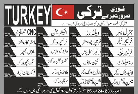 Turkey work permit available