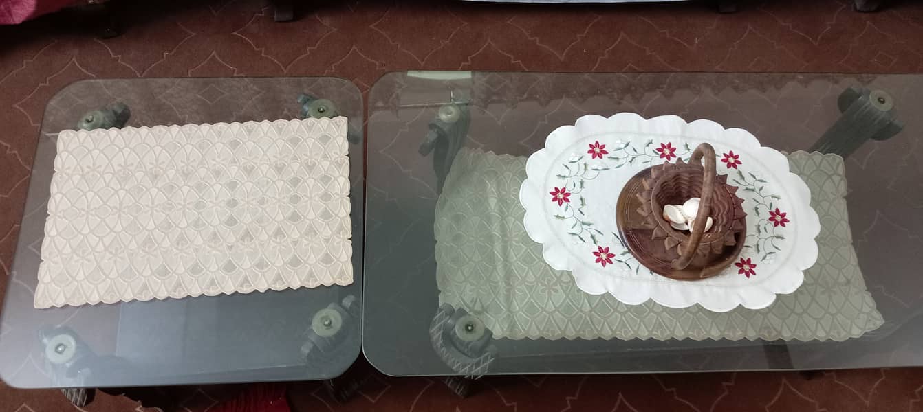 Glass table set 2