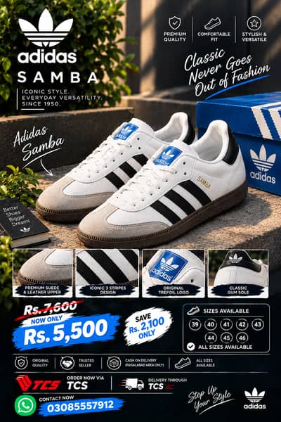 Adidas samba premium look
