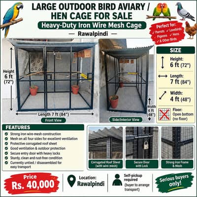 birds or hen cage