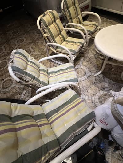 Outdoor chairs garden lawn