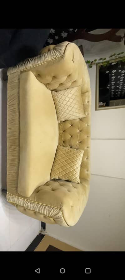 luxury sofa set (velvet)
