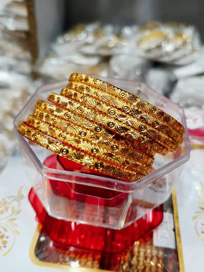 Golden Bangles for Women | Beautiful Traditional Design | Stylish Gold
