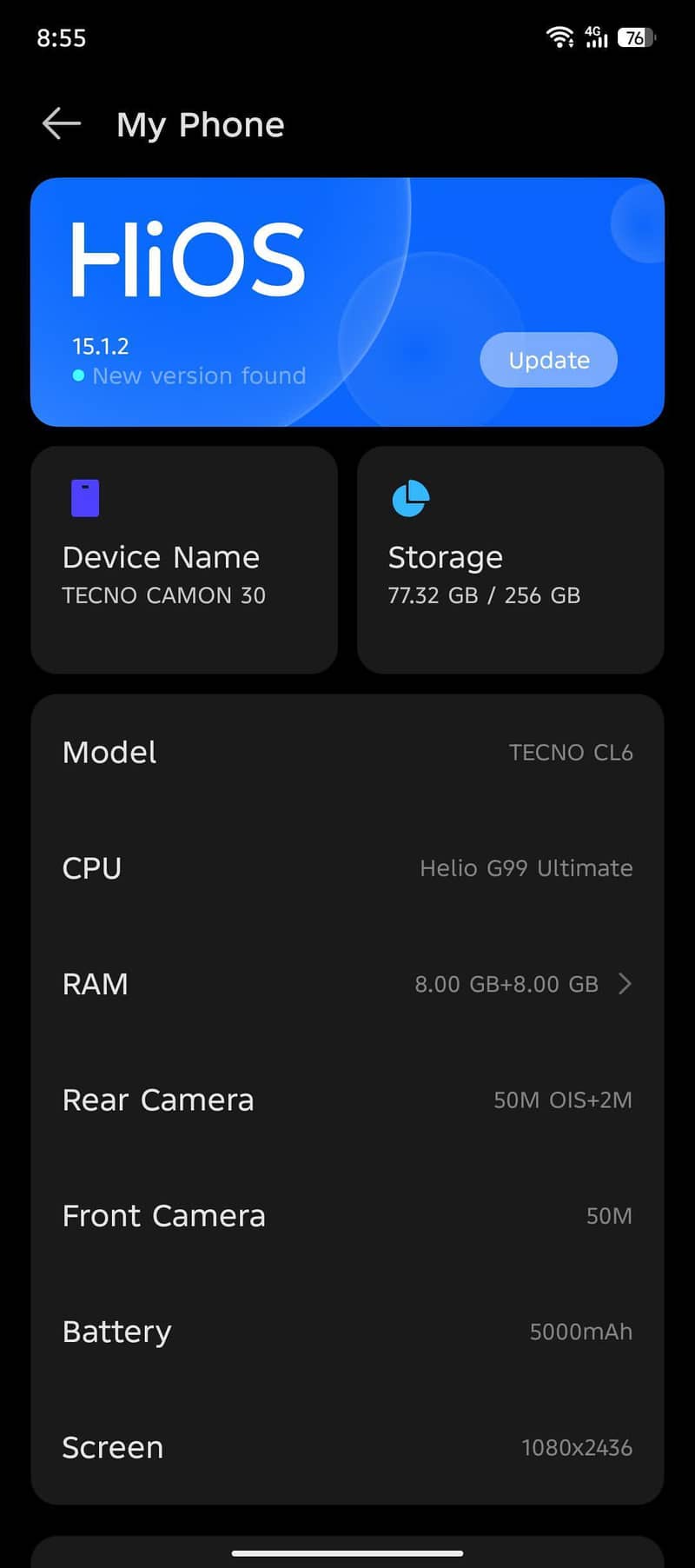 Tecno CAMON 30 6