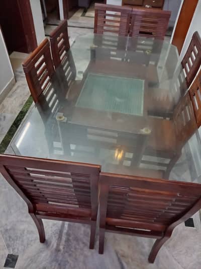 Dining table with 8 chairs