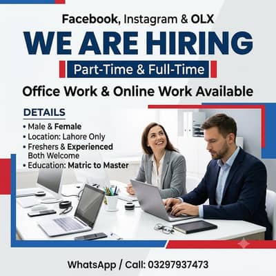 PART TIME WORK AVAILABLE FOR MALES AND FEMALS
