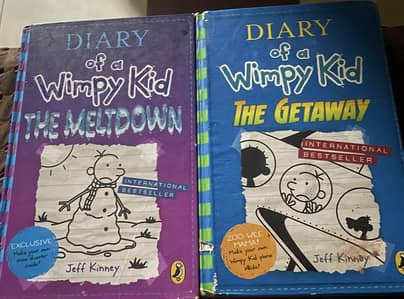 2 Dairy of a Wimpy kid books