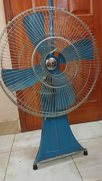 vintage brass made fan working on piston system