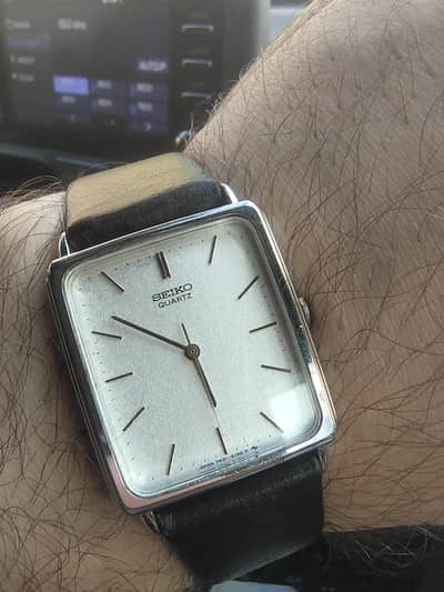 Vintage Seiko Watch Snow Flake Dial Quartz