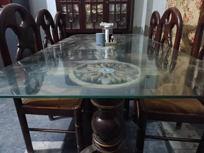 Wooden Dining Table Set with Chairs – Solid & Sturdy