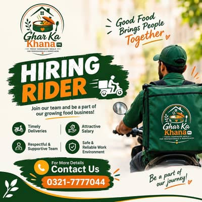Hiring Courier Rider