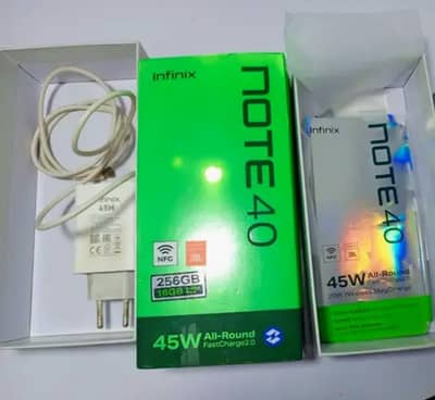 Infinix Note 40 with box/charger exchange possible