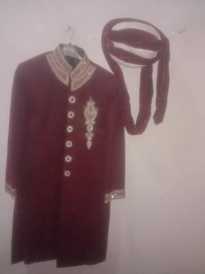 shirwarni with cullah