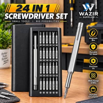 24 in 1 magnetic precision screwdriver set