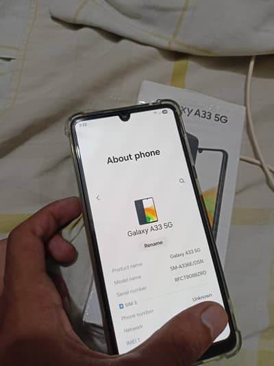 Samsung Mobile A33 5G complete box 8/128