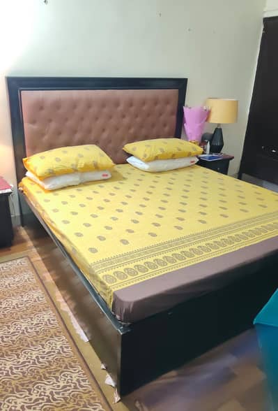 Bedset without mattress and TV console and sofa cum bed