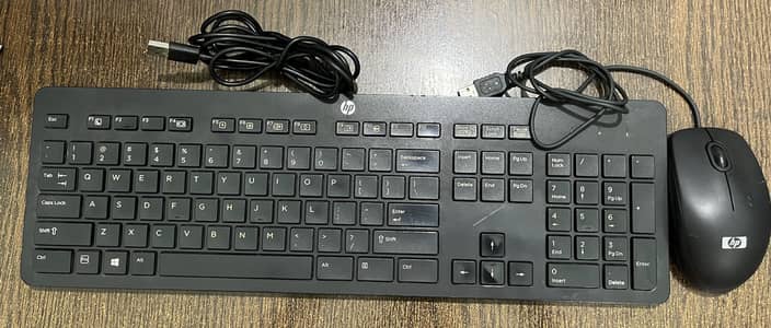HP Original USB Wired Keyboard + HP Optical Mouse Combo